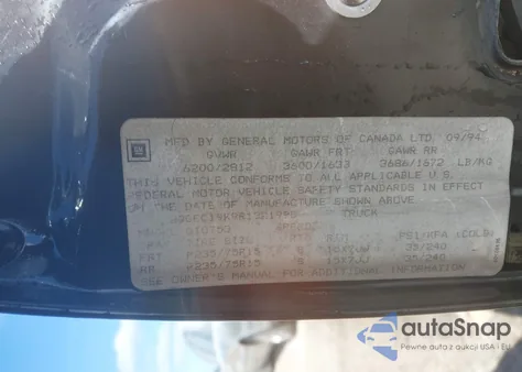 1994 Chevrolet Gmt-400 C1500 z USA, uszkodzony, nr VIN 2GCEC19K9R1321995